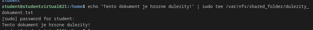 Vytvoření souboru na serveru